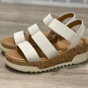 White platform sandals!!